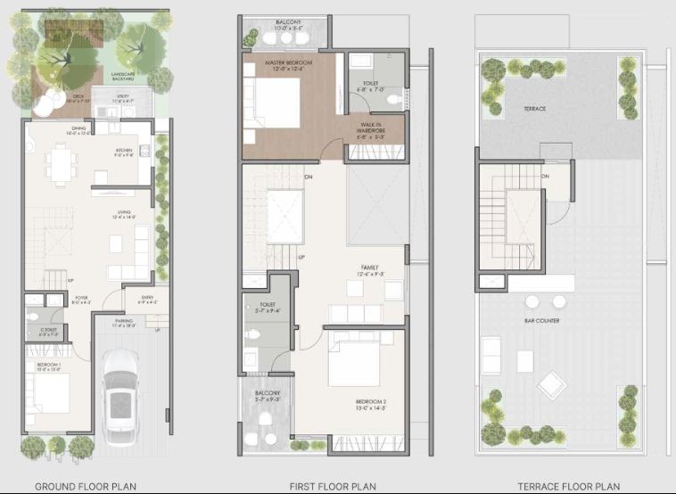 Evantha Earthen Ambience Floor Plans