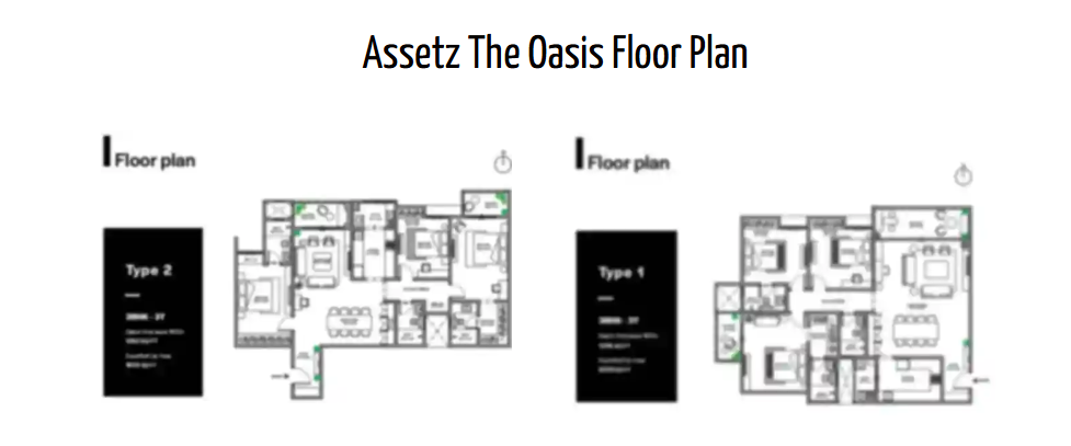 Floor Plan Assetz the oasis