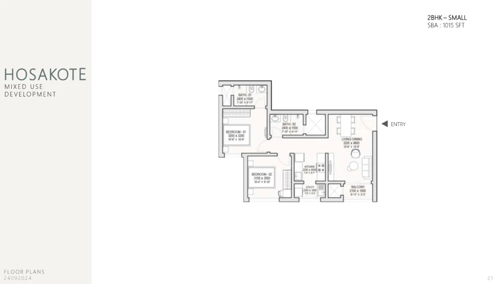 Sobha Hoskote Floor Plan