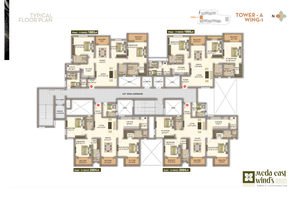 Meda East Winds Floor Plan