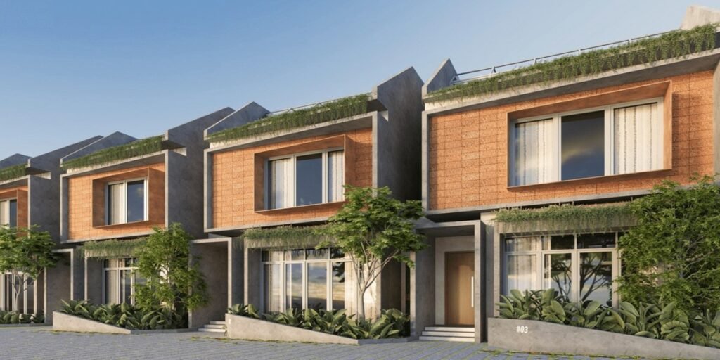 Bandu Eco Crest luxury villas elevation view, Sarjapur Road Bangalore