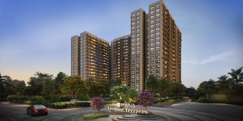 Mana Verdant Terraces apartments elevation view, Sarjapur Road Bangalore