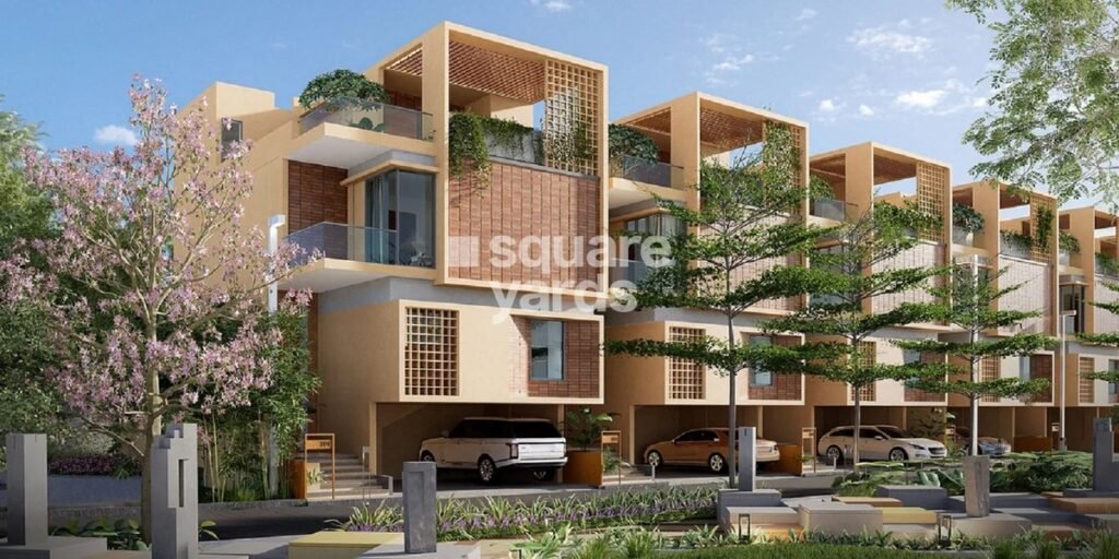 Pelican Square villas elevation view by Whitehill Heritage, Sarjapur Bangalore