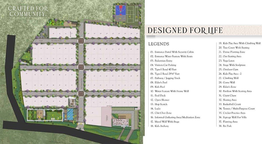 Sri Balaji Urban Retreat master plan layout, Sarjapur Road Bangalore