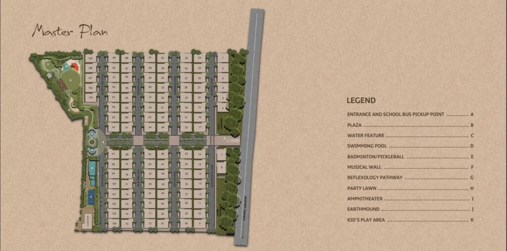 The Chimes by Raise Infra master plan layout, Sarjapur Bangalore