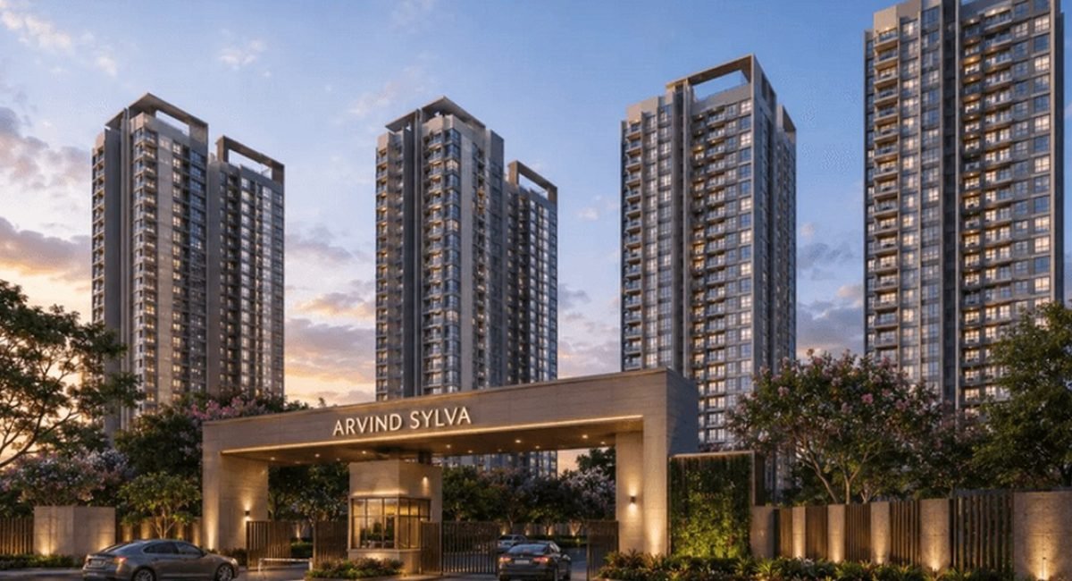 Arvind Sylva apartments entrance and towers elevation view, Sarjapur Road Bangalore