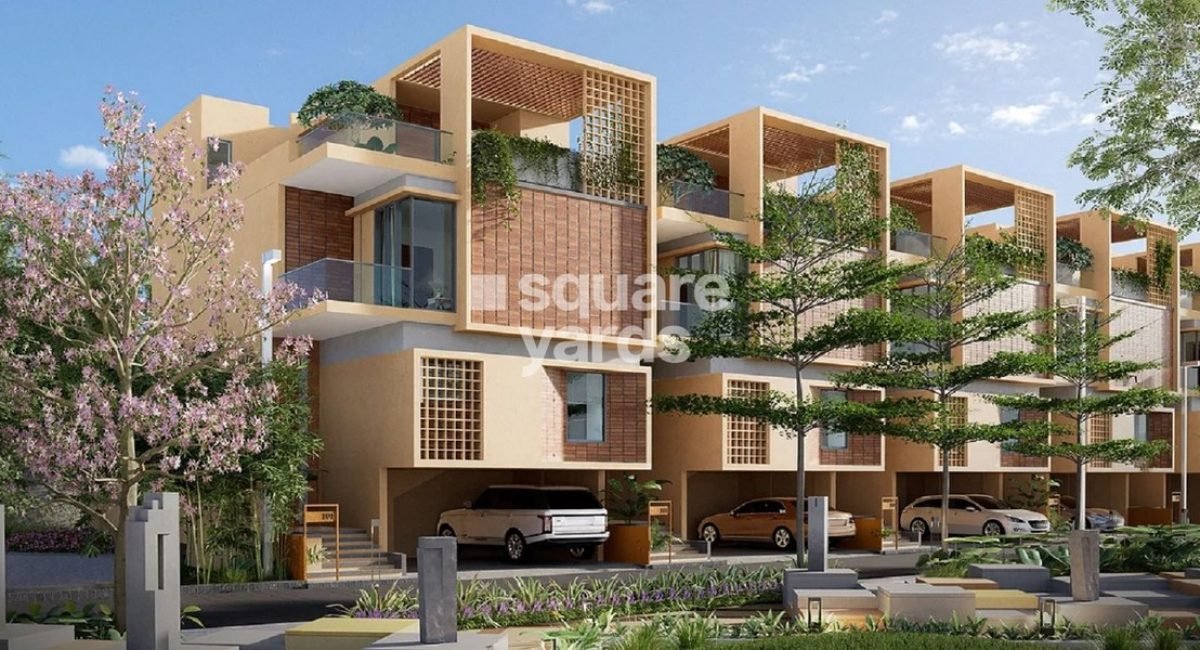 Pelican Square villas elevation view by Whitehill Heritage, Sarjapur Bangalore