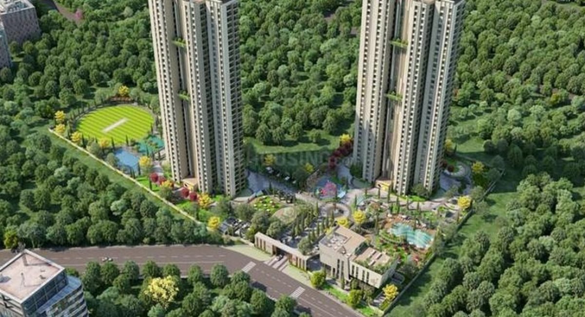 Trifecta Veranza 2 and 3 BHK apartments aerial view, Sarjapur Road Bangalore